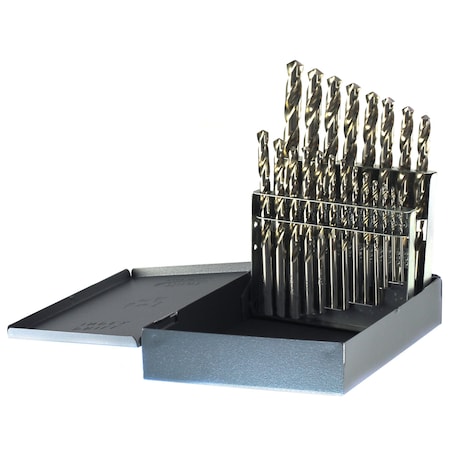 Drillco 21PC DRILL BIT SET 1/16-3/8 BY 64ths 200B21